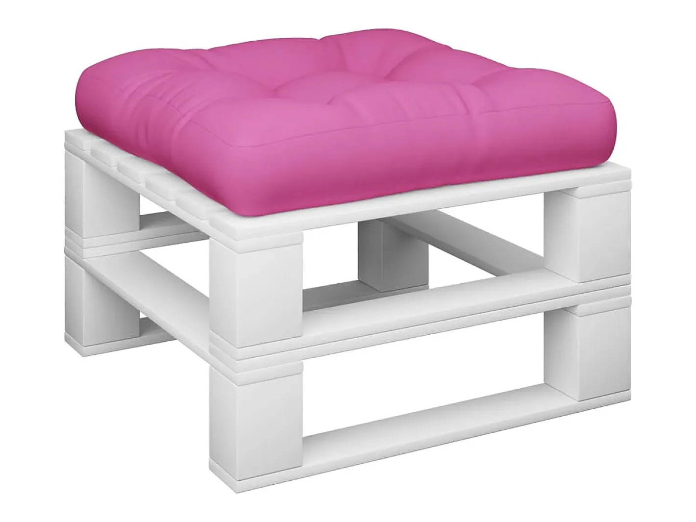 Clicnbuy Cojín para palés tela Oxford 58x58x10 cm Rosa
