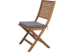 Best Chillvert Cojín para Silla Gandía Cuadrado 38x38x4,5 cm Desenfundable Gris