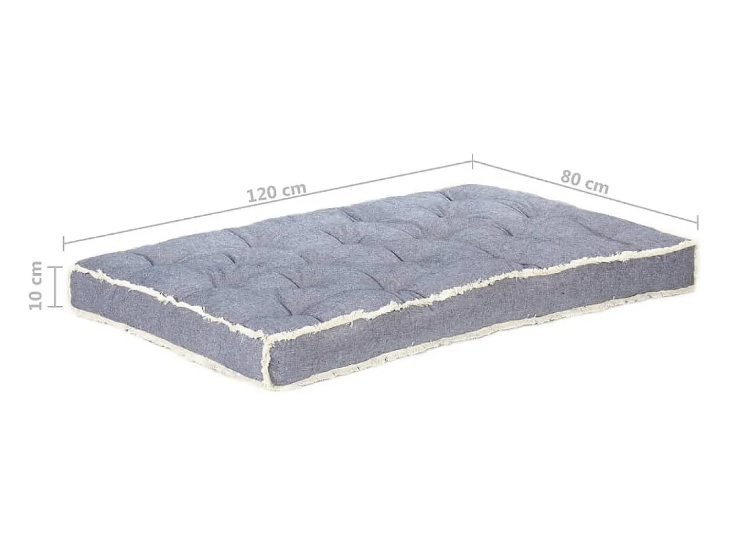 Outlet Clicnbuy Cojín para sofá de palets 120x80x10 cm Azul