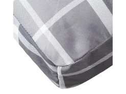 Clicnbuy Cojín para sofá de palets de tela a cuadros 60x60x12 cm Gris Sale