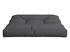Clicnbuy Ropa De Casa-Cojín para sofá de palets de tela 70x70x12 cm Negro
