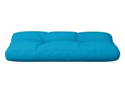 Clicnbuy Ropa De Casa-Cojín para sofá de palets de tela claro 70x40x12 cm Azul
