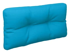 Clicnbuy Ropa De Casa-Cojín para sofá de palets de tela claro 70x40x12 cm Azul