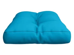 Clicnbuy Ropa De Casa-Cojín para sofá de palets de tela claro 70x40x12 cm Azul