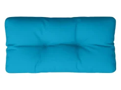 Clicnbuy Ropa De Casa-Cojín para sofá de palets de tela claro 70x40x12 cm Azul