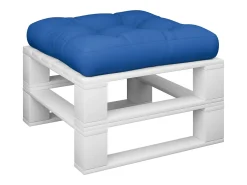 Clicnbuy Ropa De Casa-Cojín para sofá de palets de tela gris 50x50x12 cm Azul