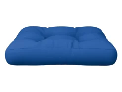 Clicnbuy Ropa De Casa-Cojín para sofá de palets de tela gris 50x50x12 cm Azul
