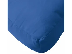 Clicnbuy Ropa De Casa-Cojín para sofá de palets de tela gris 50x50x12 cm Azul