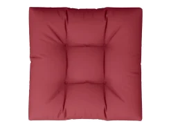 New Clicnbuy Cojín para sofá de palets de tela tinto 80x80x12 cm Rojo