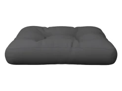 Clicnbuy Ropa De Casa-Cojín para sofá de palets de tela antracita 60x61,5x10 cm Gris antracita