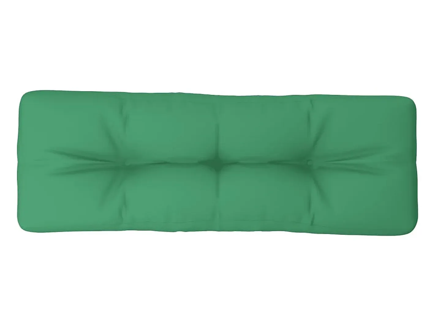 Clicnbuy Cojín para sofá de palets de tela 120x40x12 cm Verde