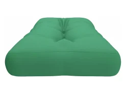Clicnbuy Cojín para sofá de palets de tela 120x40x12 cm Verde