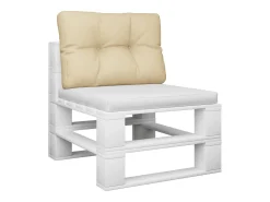 Best Clicnbuy Cojín para sofá de palets de tela 50x40x12 cm Beige