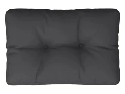 Clicnbuy Cojín para sofá de palets de tela 60x40x12 cm Negro New