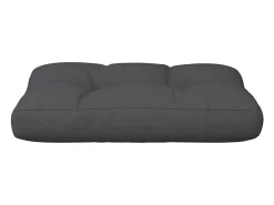 Clicnbuy Cojín para sofá de palets de tela 60x40x12 cm Negro New