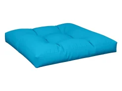 New Clicnbuy Cojín para sofá de palets de tela 80x80x12 cm Azul