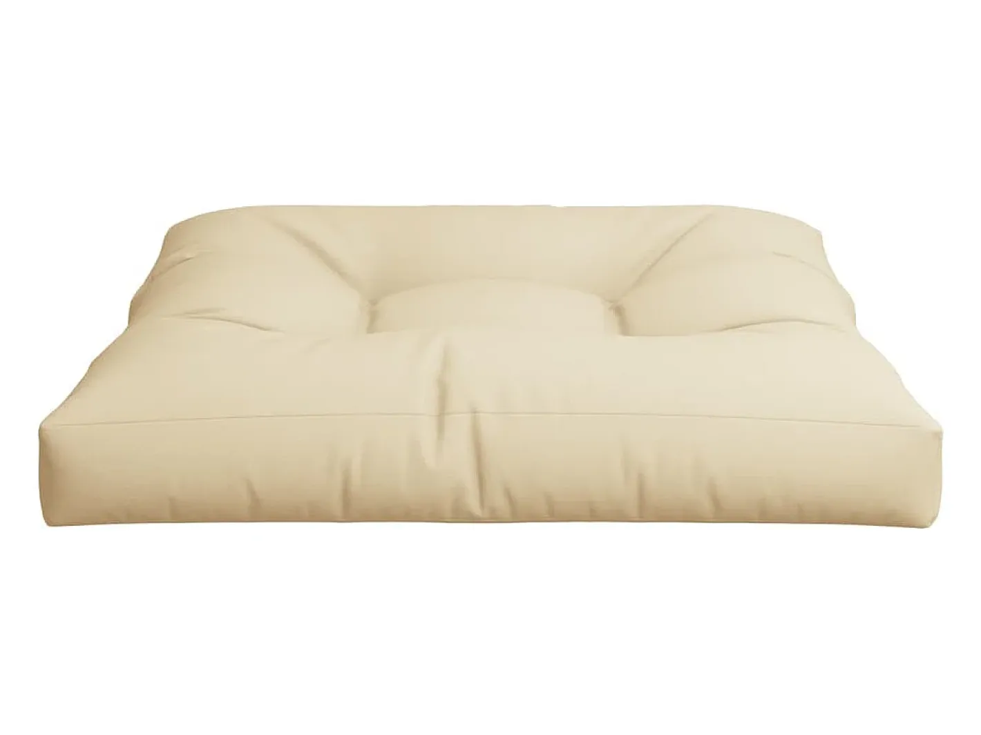 Outlet Clicnbuy Cojín para sofá de palets de tela 80x80x12 cm Beige
