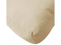 Outlet Clicnbuy Cojín para sofá de palets de tela 80x80x12 cm Beige