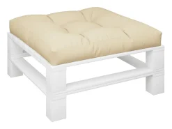 Outlet Clicnbuy Cojín para sofá de palets de tela 80x80x12 cm Beige