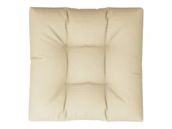 Outlet Clicnbuy Cojín para sofá de palets de tela 80x80x12 cm Beige