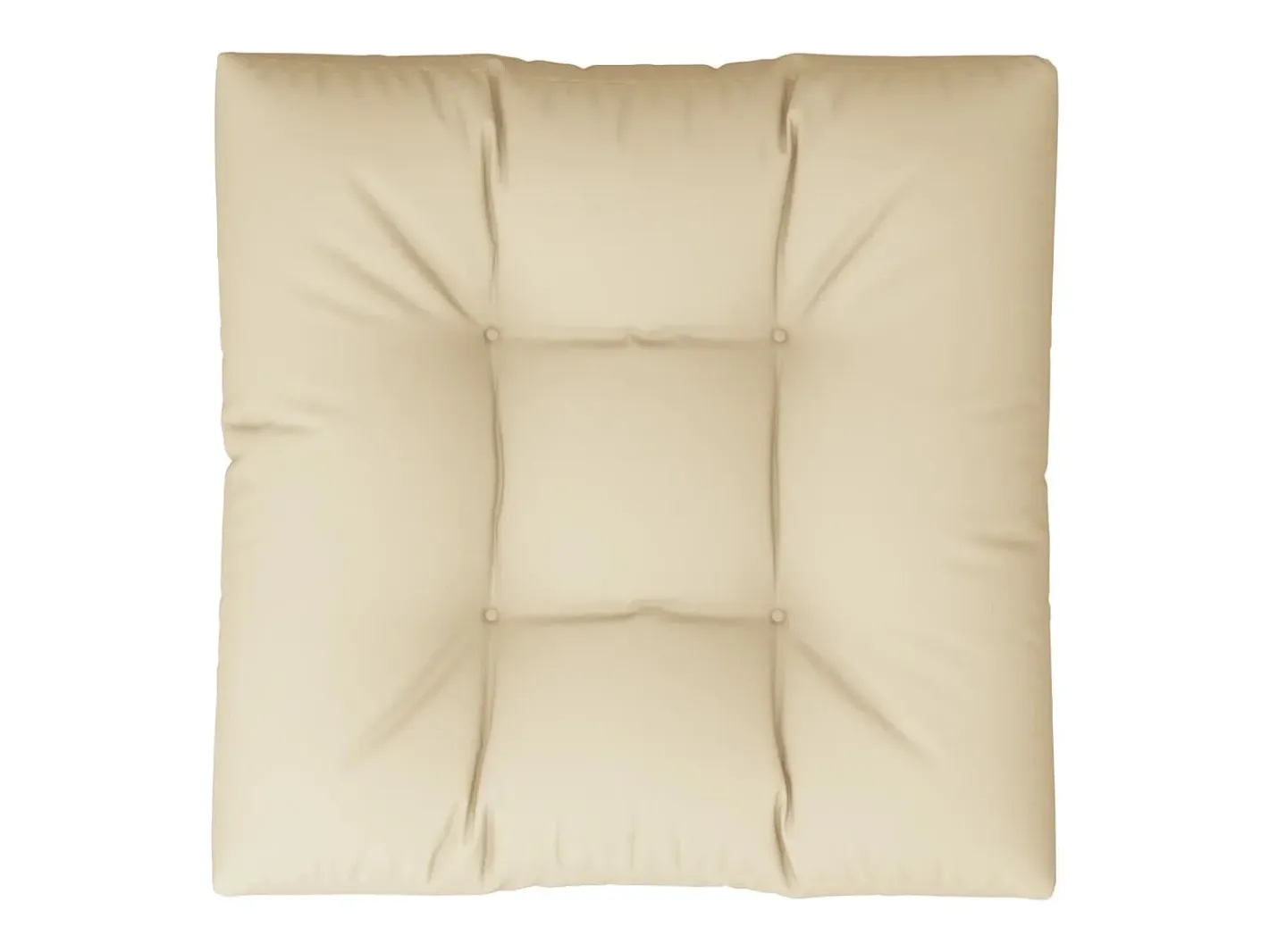 Outlet Clicnbuy Cojín para sofá de palets de tela 80x80x12 cm Beige