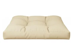Outlet Clicnbuy Cojín para sofá de palets de tela 80x80x12 cm Beige