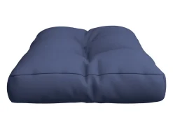Clicnbuy Ropa De Casa-Cojín para sofá de palets de tela marino 120x40x12 cm Azul