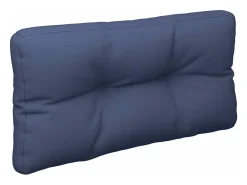 Clicnbuy Ropa De Casa-Cojín para sofá de palets de tela marino 120x40x12 cm Azul