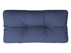 Clicnbuy Ropa De Casa-Cojín para sofá de palets de tela marino 120x40x12 cm Azul