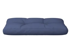 Clicnbuy Ropa De Casa-Cojín para sofá de palets de tela marino 120x40x12 cm Azul