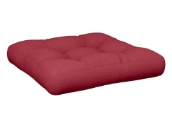 Sale Clicnbuy Cojín para sofá de palets de tela tinto 60x60x12 cm Rojo