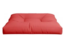 Clicnbuy Ropa De Casa-Cojín para sofá de palets de tela 70x70x12 cm Rojo