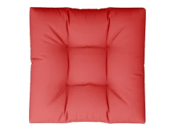 Clicnbuy Ropa De Casa-Cojín para sofá de palets de tela 70x70x12 cm Rojo
