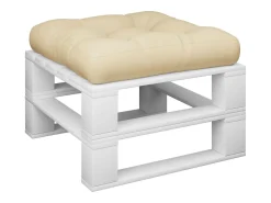 Outlet Clicnbuy Cojín para sofá de palets de tela 60x60x12 cm Beige