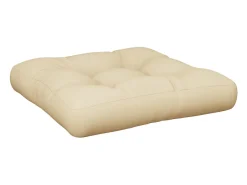 Outlet Clicnbuy Cojín para sofá de palets de tela 60x60x12 cm Beige