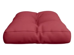 Clicnbuy Cojín para sofá de palets de tela tinto 70x40x12 cm Rojo Sale