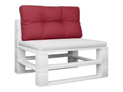 Clicnbuy Cojín para sofá de palets de tela tinto 70x40x12 cm Rojo Sale