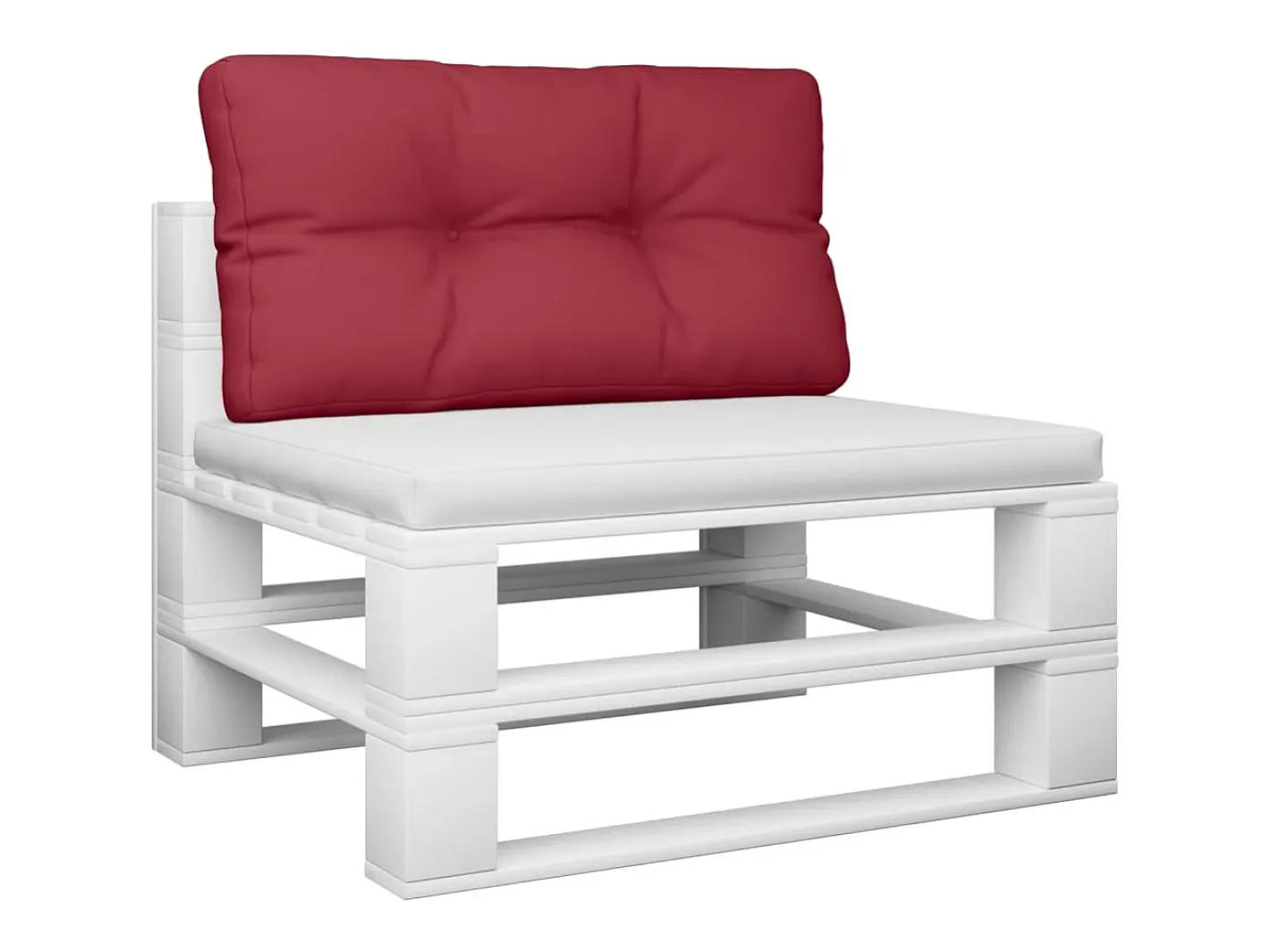 Clicnbuy Cojín para sofá de palets de tela tinto 70x40x12 cm Rojo Sale