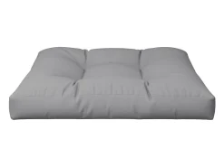 Clicnbuy Ropa De Casa-Cojín para sofá de palets de tela 80x80x12 cm Gris