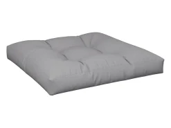 Clicnbuy Ropa De Casa-Cojín para sofá de palets de tela 80x80x12 cm Gris