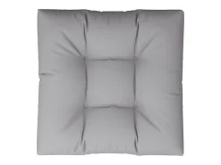 Clicnbuy Ropa De Casa-Cojín para sofá de palets de tela 80x80x12 cm Gris