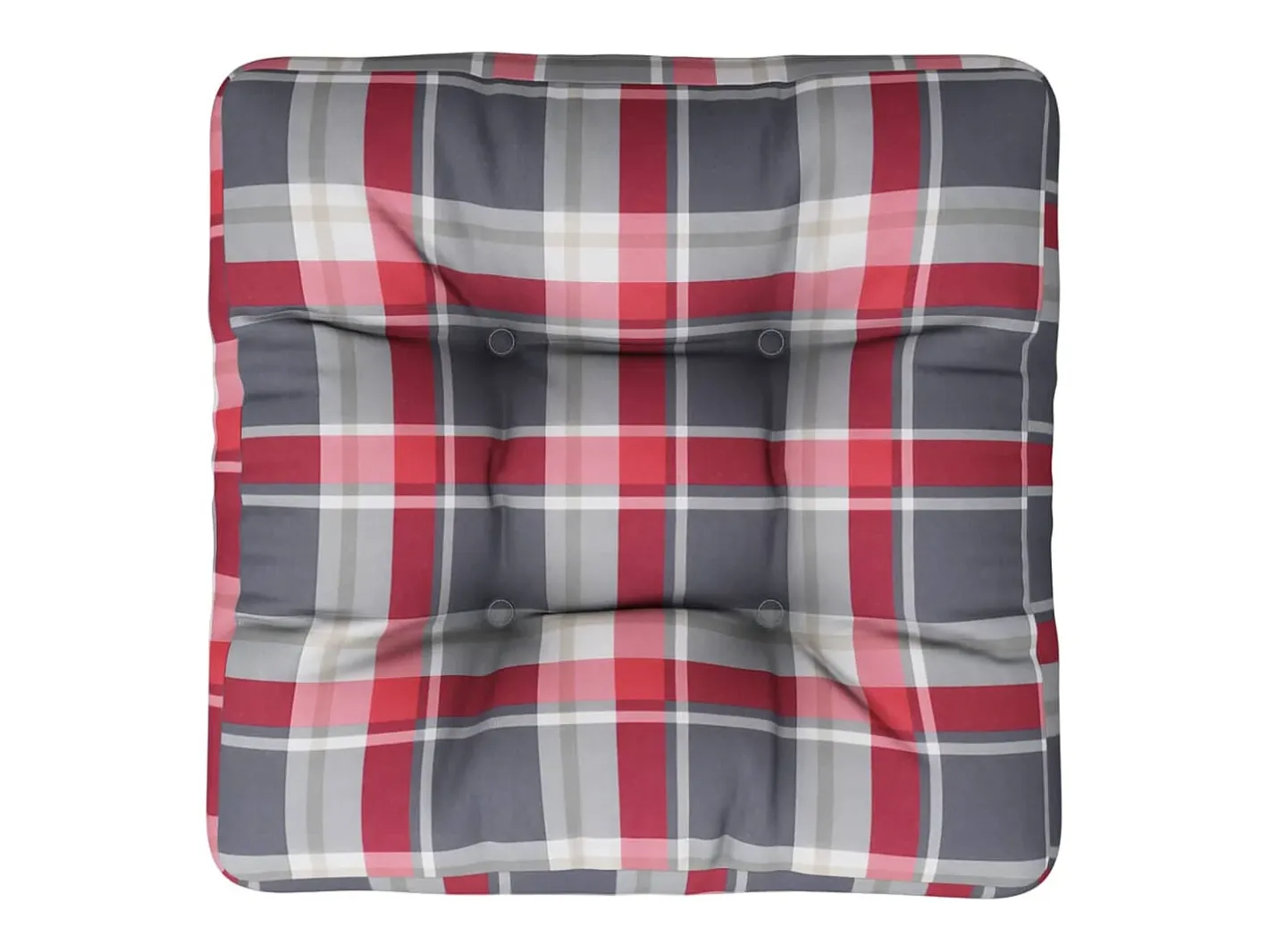 Clicnbuy Cojín para sofá de palets de tela a cuadros rojos Multicolor Online