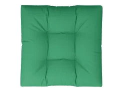 Clicnbuy Ropa De Casa-Cojín para sofá de palets de tela 80x80x12 cm Verde