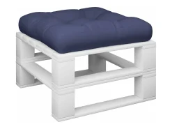 Ropa De Casa-Cojín para sofá de palets de tela marino 60x60x12 cm ES645141 Azul