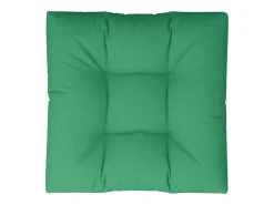 Clicnbuy Ropa De Casa-Cojín para sofá de palets de tela 70x70x12 cm Verde