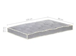 Online Clicnbuy Cojín para sofá de palets 120x80x10 cm Gris antracita