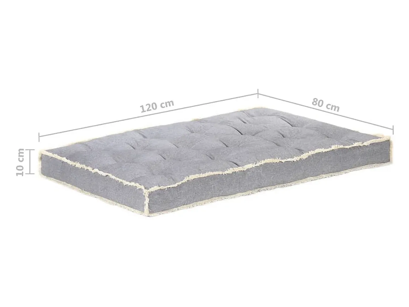 Online Clicnbuy Cojín para sofá de palets 120x80x10 cm Gris antracita