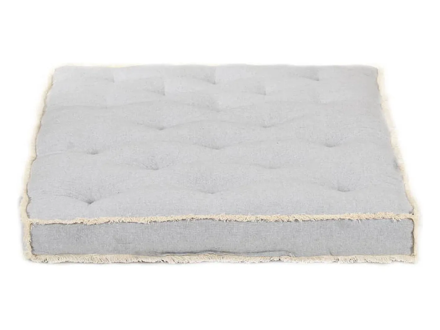 Clicnbuy Ropa De Casa-Cojín para sofá de palets 120x80x10 cm Gris