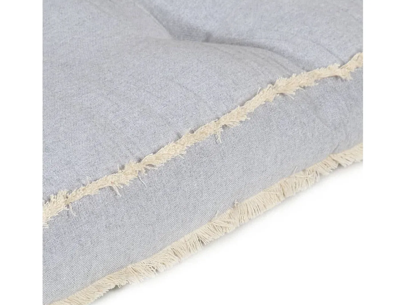 Clicnbuy Ropa De Casa-Cojín para sofá de palets 120x80x10 cm Gris