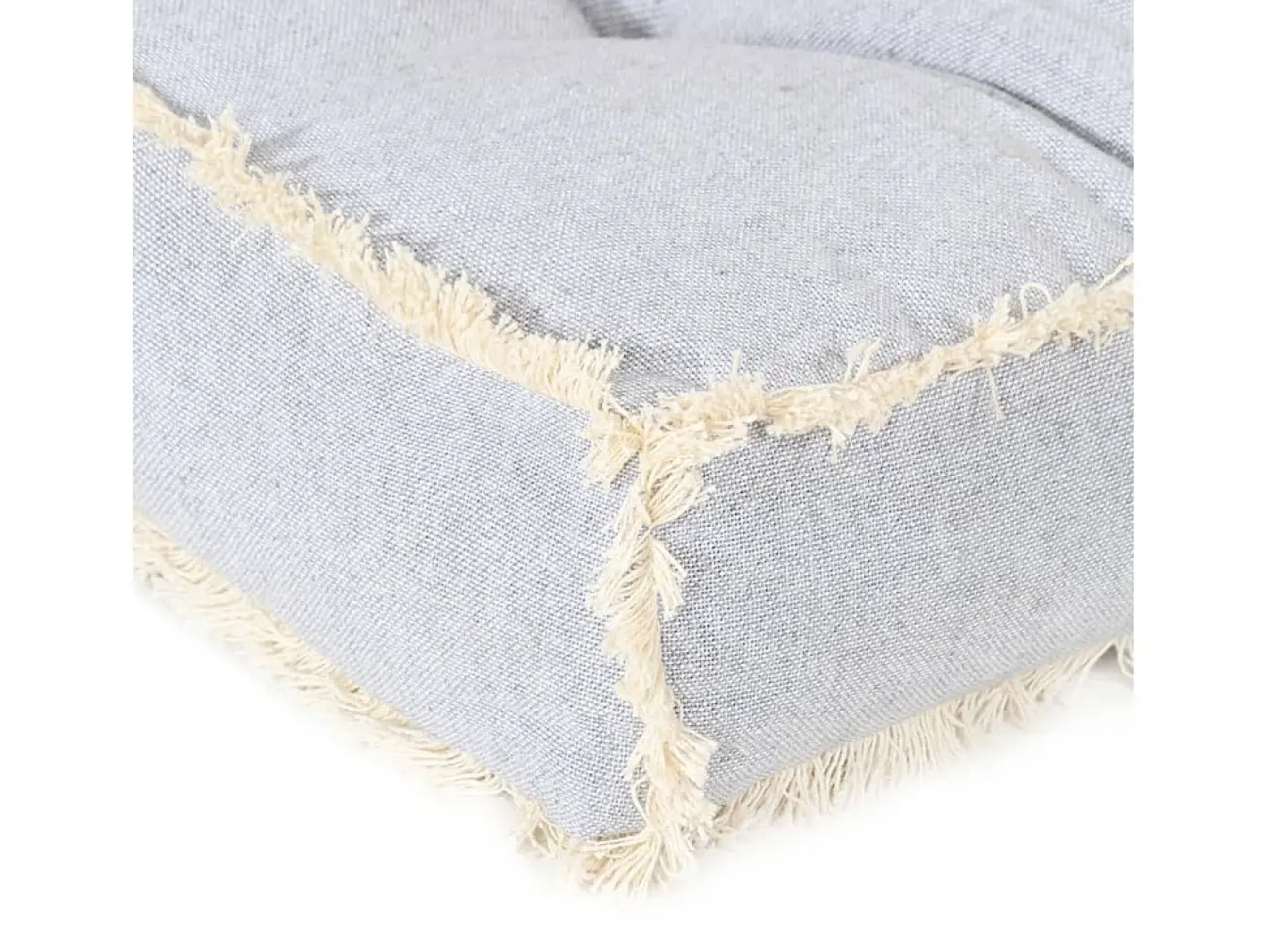 Clicnbuy Ropa De Casa-Cojín para sofá de palets 120x80x10 cm Gris